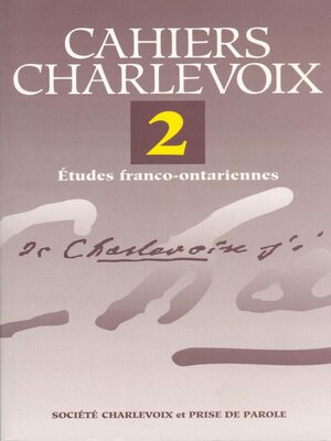 cover image of Cahiers Charlevoix 2